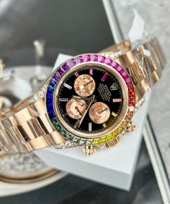 Rolex Daytona Rainbow 116595RBOW Replica Watches Best Quality Noob Factory 40mm (7)