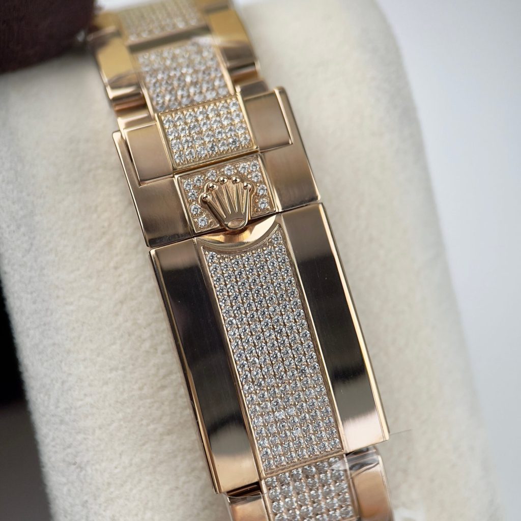 Rolex Daytona Rainbow Custom Full Diamonds & Synthentic Sapphire Ruby Gold Wrapped