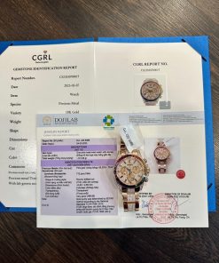 Rolex Daytona Rainbow Custom Full Diamonds & Synthentic Sapphire Ruby Gold Wrapped