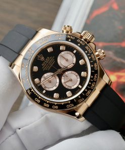Rolex Daytona Replica 11 Watch Custom Gold Wrapped + Moissanite Diamonds Hong Kong 40mm (2)