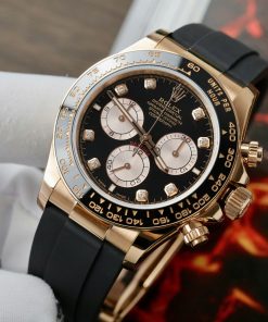 Rolex Daytona Replica 11 Watch Custom Gold Wrapped + Moissanite Diamonds Hong Kong 40mm (2)