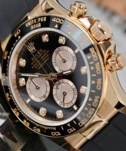Rolex Daytona Replica 11 Watch Custom Gold Wrapped + Moissanite Diamonds Hong Kong 40mm (2)