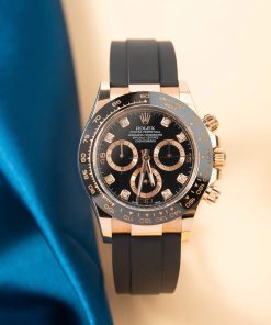 Rolex Daytona Replica Watch Custom 18K Solid Gold & Natural Diamond 40mm (2)