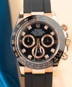 Rolex Daytona Replica Watch Custom 18K Solid Gold & Natural Diamond 40mm (2)