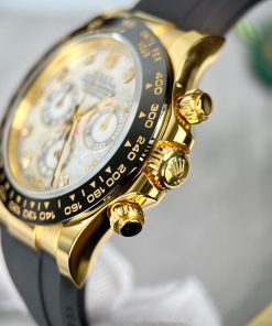 Rolex Daytona Replica Watches Gold Wrapped Mother Of Pearl Natural 40mm (7)