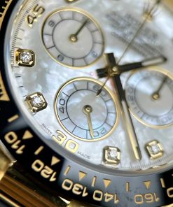 Rolex Daytona Replica Watches Gold Wrapped Mother Of Pearl Natural 40mm (7)