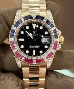 Rolex GMT-Master II 116748 Solid Gold Natural Diamond Watch 41mm (10)