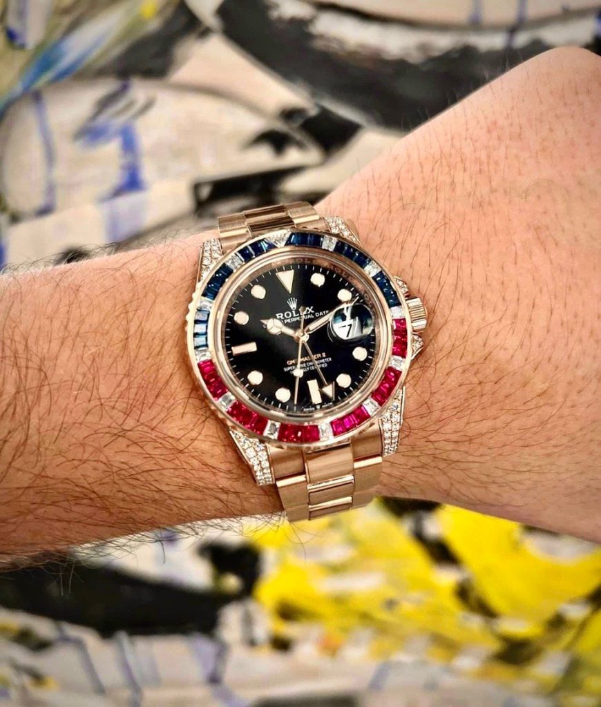 Rolex GMT-Master II 116748 Solid Gold Natural Diamond Watch 41mm (10)