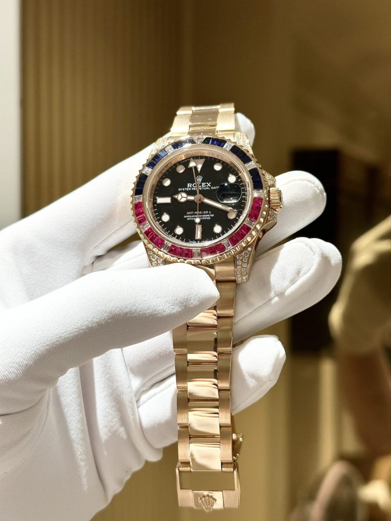 Rolex GMT-Master II 116748 Solid Gold Natural Diamond Watch 41mm (10)