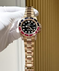 Rolex GMT-Master II 116748 Solid Gold Natural Diamond Watch 41mm (10)