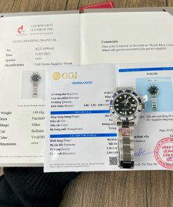 Rolex GMT-Master II 116759SA Customs Moissanite Sapphire Diamonds 40mm (5)