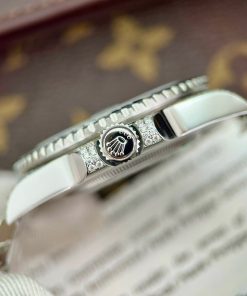 Rolex GMT-Master II 116759SA Customs Moissanite Sapphire Diamonds 40mm (5)