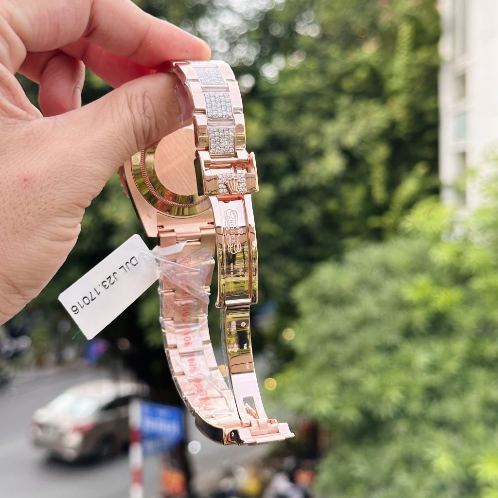 Rolex GMT-Master II 126755 SARU 18K Gold Wrapped Custom Moissanite Sapphire 41mm (1)