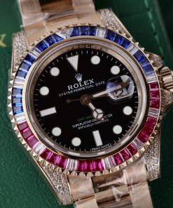 Rolex GMT-Master II Custom CZ Diamonds Fake Watch TW Factory 40mm (11)