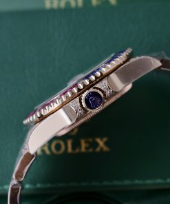 Rolex GMT-Master II Custom CZ Diamonds Fake Watch TW Factory 40mm (11)