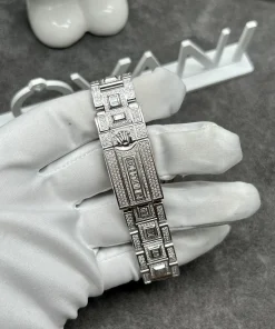 Rolex GMT-Master II Iced Out Customs 18K White Gold Natural Diamonds 40mm