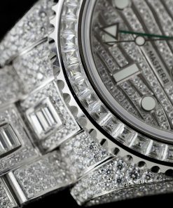 Rolex GMT-Master II Iced Out Customs Full Moissanite Hong Kong