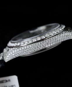 Rolex Iced Out Customs Full Moissanite Diamonds Best Replica 41mm (1)