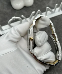 Rolex Iced Out Full Moissanite Diamonds DateJust Demi Gold 41mm (1)
