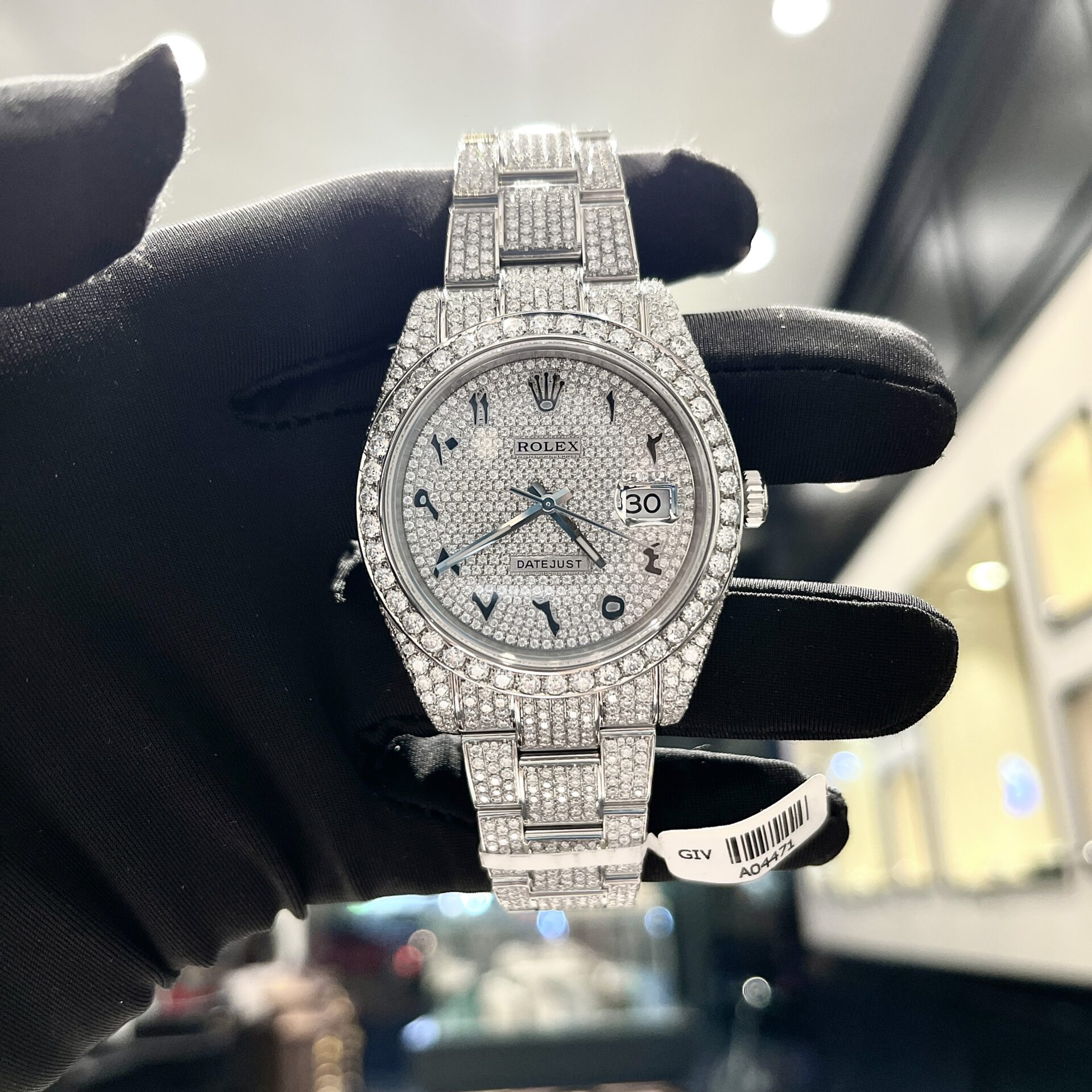Rolex Iced Out Moissanite Datejust 126334 Best Replica Watch 41mm (3) Rolex Iced Out Moissanite Datejust 126334 Best Replica Watch 41mm (2)