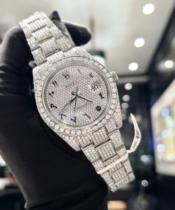 Rolex Iced Out Moissanite Datejust 126334 Best Replica Watch 41mm (4)
