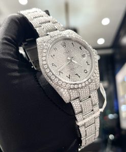 Rolex Iced Out Moissanite Datejust 126334 Best Replica Watch 41mm (4)
