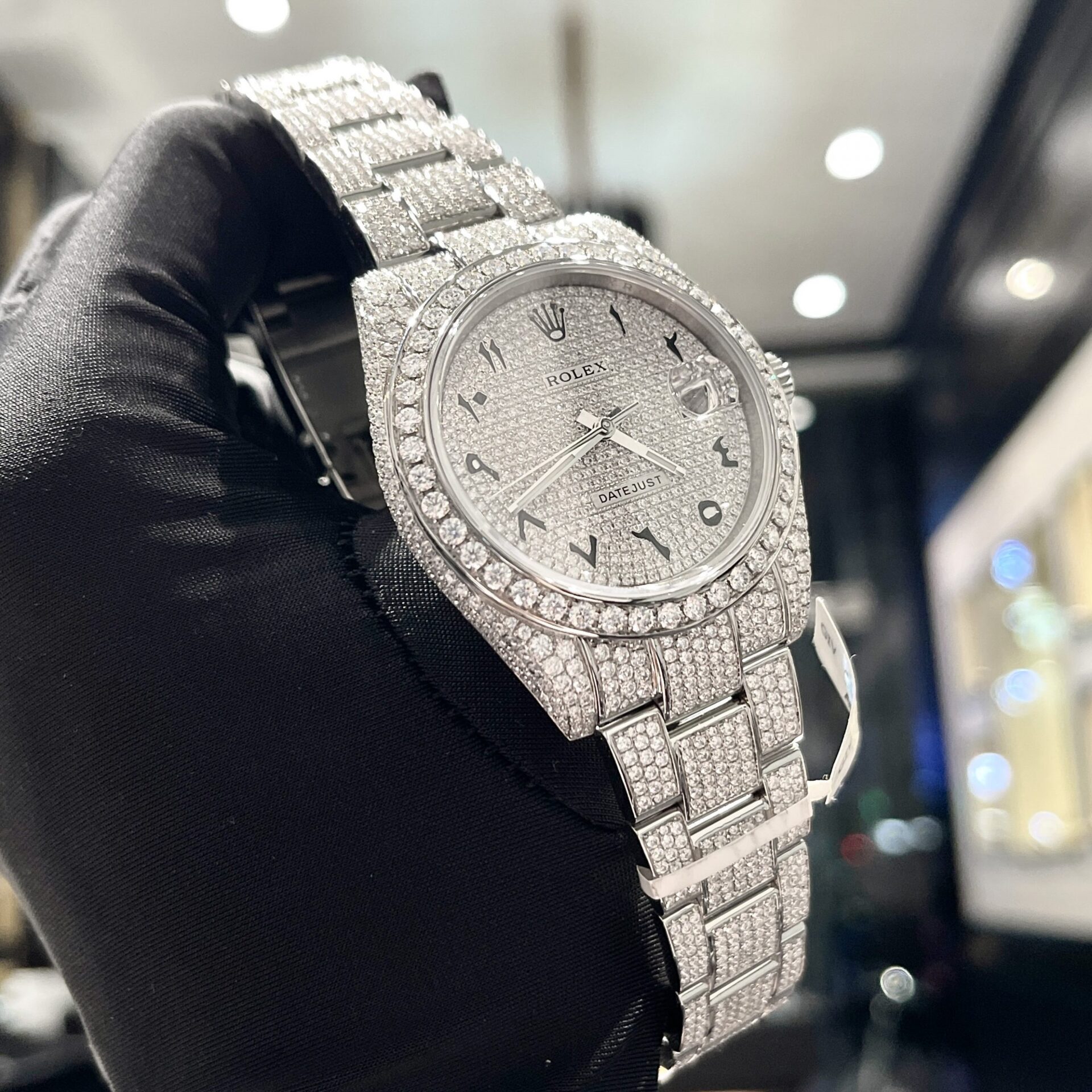 Rolex Iced Out Moissanite Datejust 126334 Best Replica Watch 41mm (6) Rolex Iced Out Moissanite Datejust 126334 Best Replica Watch 41mm (4)