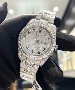 Rolex Iced Out Moissanite Datejust 126334 Best Replica Watch 41mm (4)