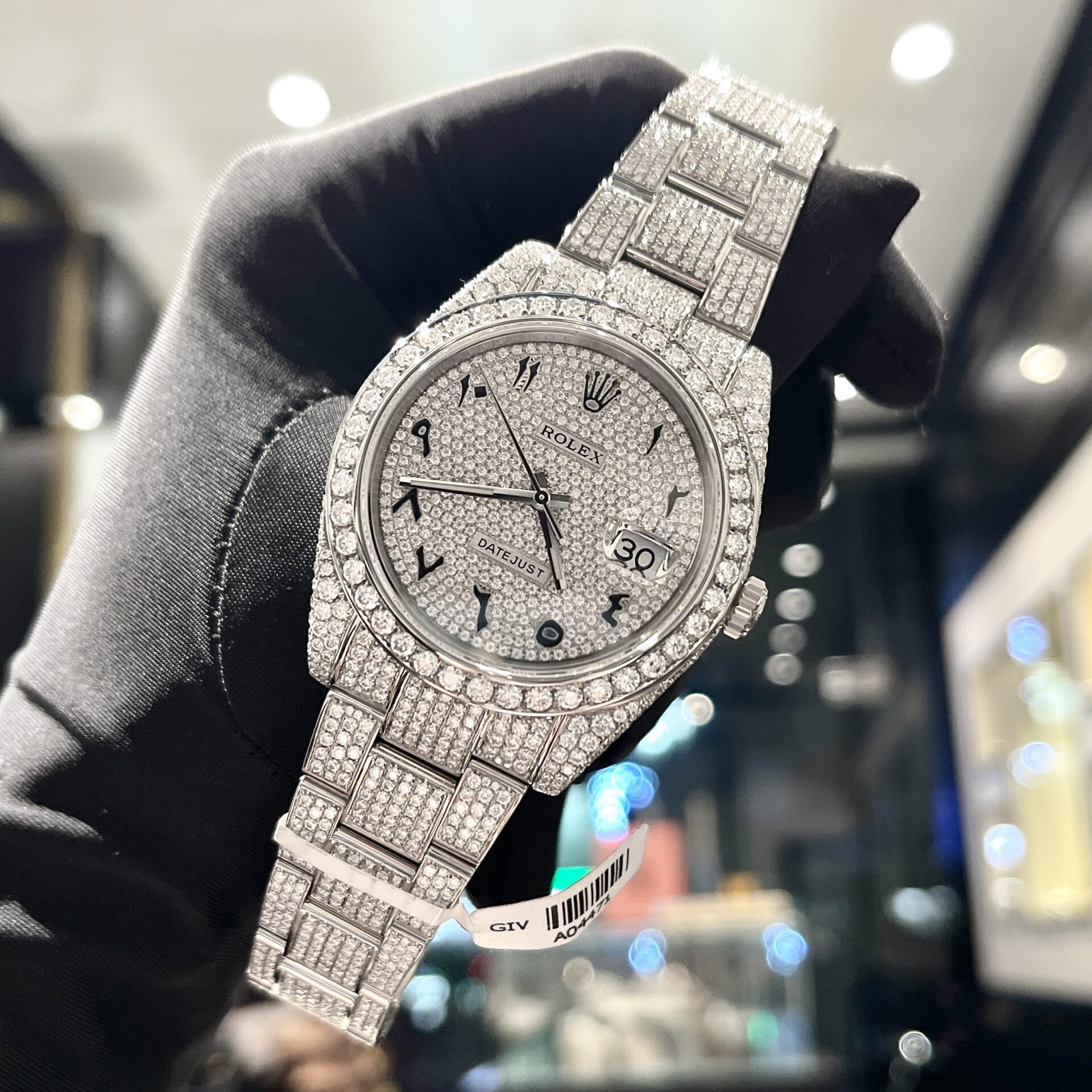 Rolex Iced Out Moissanite Datejust 126334 Best Replica Watch 41mm (8) Rolex Iced Out Moissanite Datejust 126334 Best Replica Watch 41mm (4)