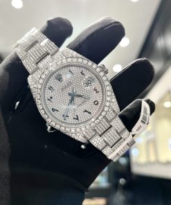 Rolex Iced Out Moissanite Datejust 126334 Best Replica Watch 41mm (4)
