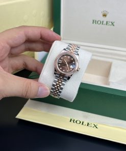 Rolex Lady DateJust Best Replica Watch Chocolate Dial 28mm (1)