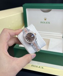 Rolex Lady DateJust Chocolate Dial Best Replica Watch Women's 28mm (3)