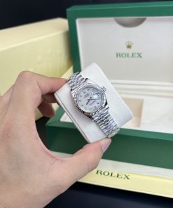 Rolex Lady DateJust MOP Dial Best Replica Watch Jubilee Sliver Strap 28mm (1)