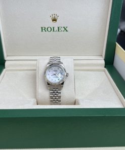 Rolex Lady DateJust MOP Dial Best Replica Watch Jubilee Sliver Strap 28mm (1)