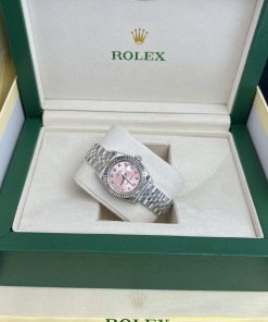 Rolex Lady DateJust Pink Dial Best Replica Watch Women's 28mm (5)