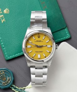 Rolex Oyster Perpetual 124300 Best Replica Watch Yellow Dial VS Factory 41mm (2)