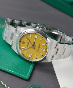 Rolex Oyster Perpetual 124300 Best Replica Watch Yellow Dial VS Factory 41mm (2)