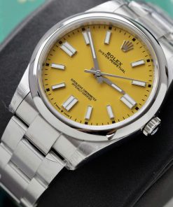 Rolex Oyster Perpetual 124300 Best Replica Watch Yellow Dial VS Factory 41mm (2)