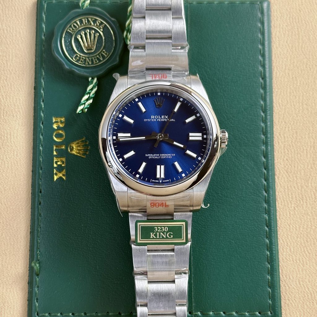 Rolex Oyster Perpetual 124300 Replica Watch Blue Dial King Factory 41mm (2)
