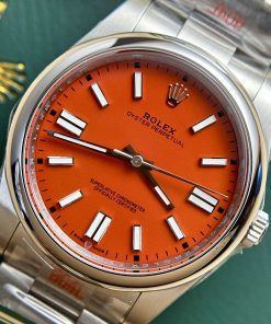 Rolex Oyster Perpetual 124300 Replica Watch Red Dial King Factory 41mm (1)