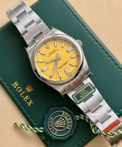 Rolex Oyster Perpetual 124300 Replica Watch Yellow Dial King Factory 41mm (2)