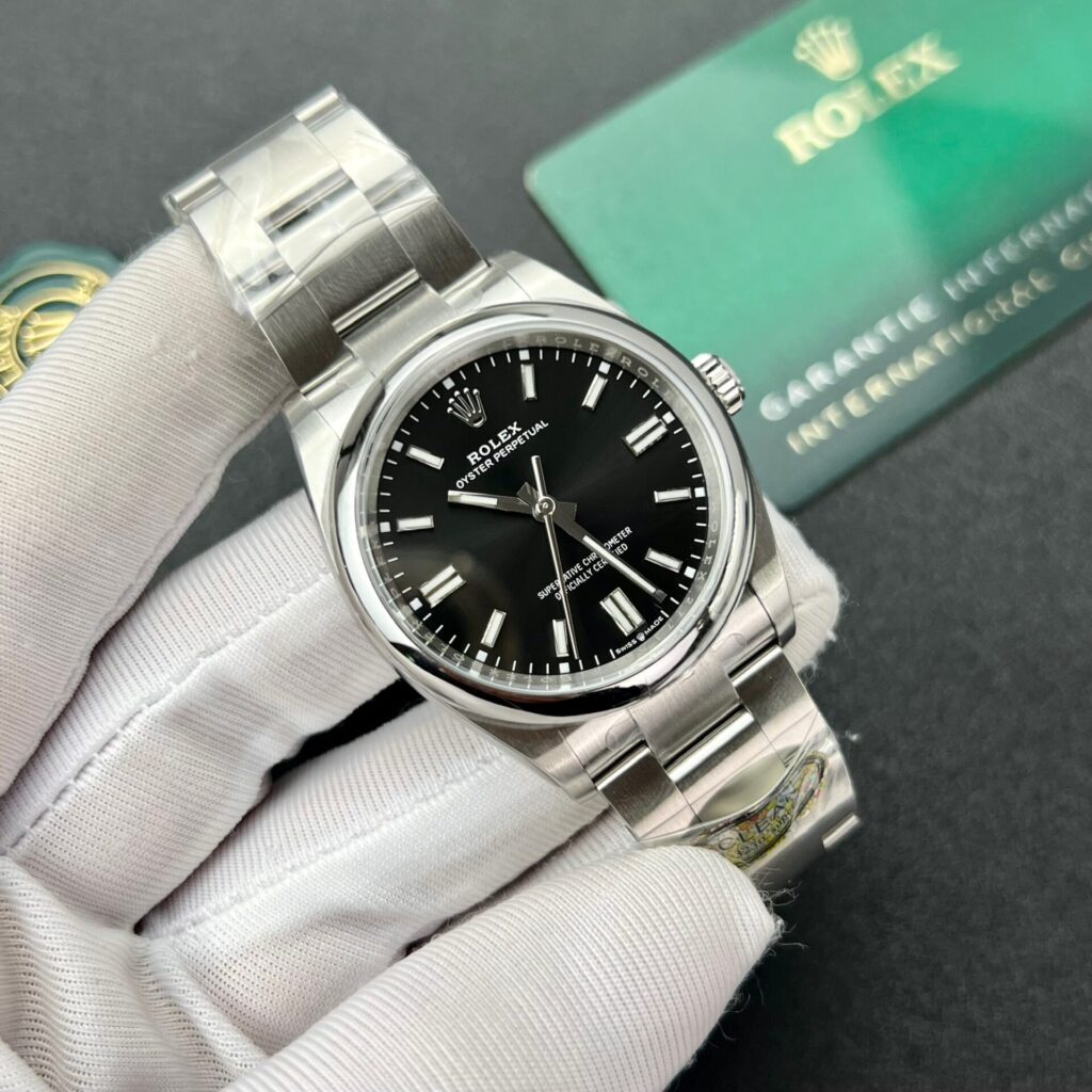 Rolex Oyster Perpetual 126000 Black Dial Replica Clean Factory 36mm (4)