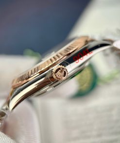 Rolex Replica Watch DateJust Gold Wrapped Fluted Dial GM 41mm (2)