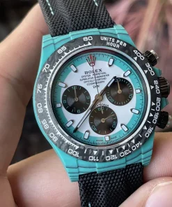 Rolex Replica Watches Daytona Carbon Sky Color DIW Factory 40mm (7)