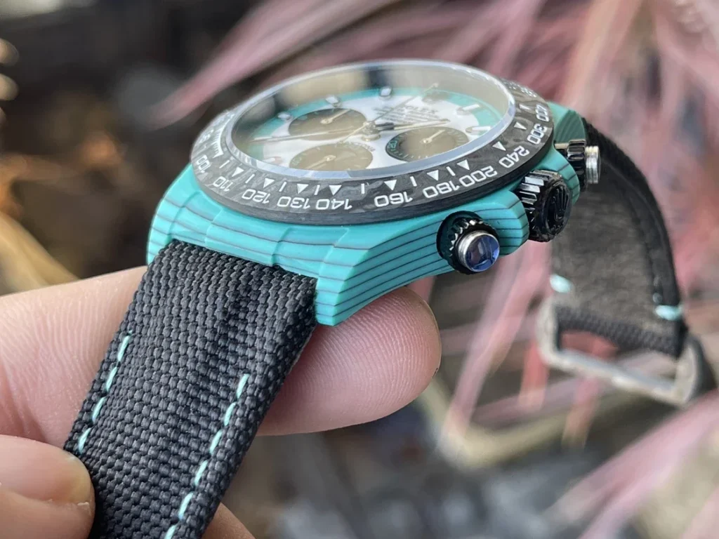 Rolex Replica Watches Daytona Carbon Sky Color DIW Factory 40mm (7)