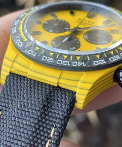 Rolex Replica Watches Daytona Yellow Carbon DIW Factory 40mm (11)