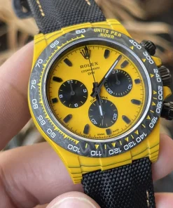 Rolex Replica Watches Daytona Yellow Carbon DIW Factory 40mm (11)
