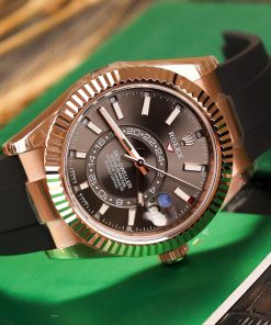 Rolex Sky-Dweller 326235 Rose Gold Replica 11 Watch Noob Factory 42mm (2)