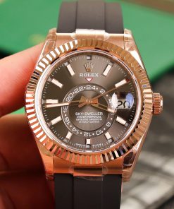 Rolex Sky-Dweller 326235 Rose Gold Replica 11 Watch Noob Factory 42mm (2)