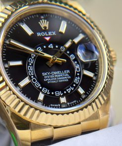 Rolex Sky-Dweller 326238 Replica Watch Black Dial Weight 190 Gram ZF Factory 42mm (2)